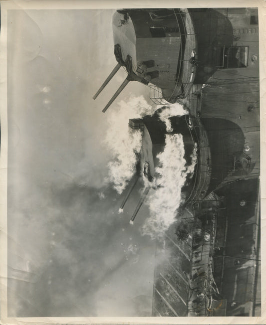 Official Navy Photo of WWII era USS Franklin (CV-13) Aircraft Carrier