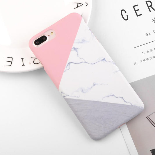 Granite Scrub Marble Phone Cases For iPhone 6 6S 7 Plus 5 5S SE 3D Aircraft Stars Plastic Hard Back Cover Case for iPhone 8 Plus
