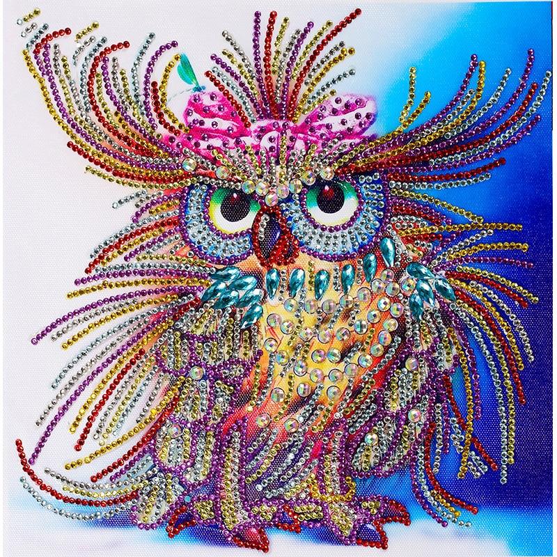 Special Shaped Diamond Painting Owl Handicraft Needlework 3d