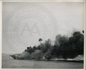 Official Navy Photo of WWII era USS Hancock (CV-19) Aircraft Carrier