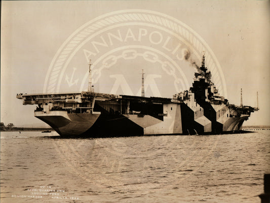 Official Navy Photo of WWII era USS Hancock (CV-19) Aircraft Carrier
