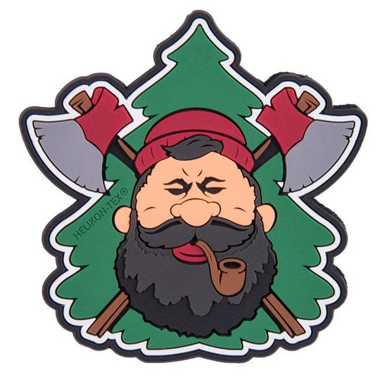 HELIKON-TEX "BEARDMAN BUSHCRAFT" PATCH - PVC - OLIVE GREEN