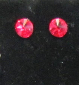 Handcrafted swarvoski crystal 925 sterling silver earring studs various colours