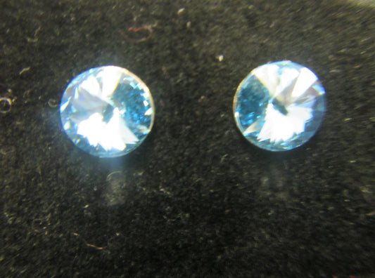 Handcrafted swarvoski crystal 925 sterling silver earring studs various colours