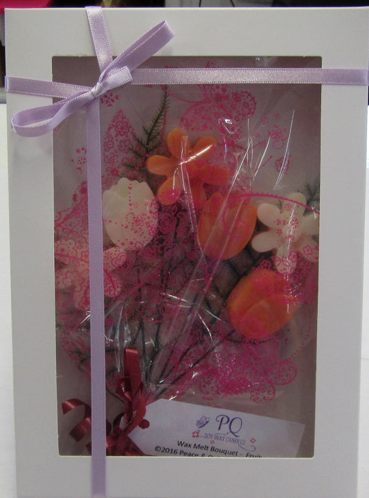 Handcrafted Wax melt floral bouquet gift sets