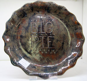 Handcrafted beautiful clay "Big Pie" plate