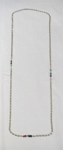 Handcrafted chain and bead necklace
