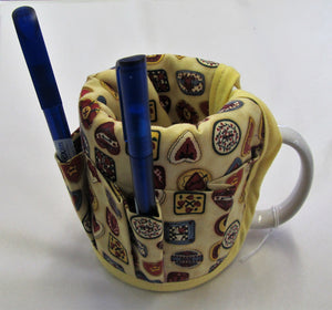 Handcrafted mug caddy complete with mug