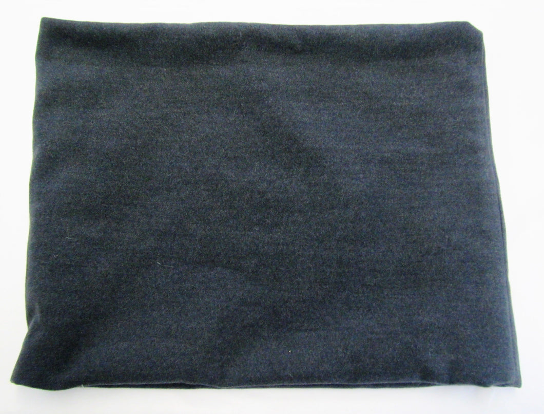 Handcrafted unique wool and polyester mix grey snood