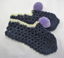 Load image into Gallery viewer, Handcrafted crochet woollen bed socks in various colours and sizes