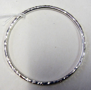Handcrafted 925 sterling silver hallmarked hammered bangle Various sizes