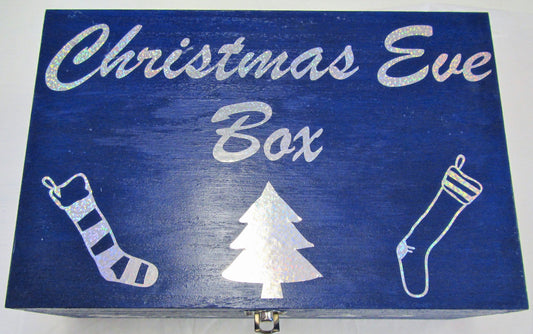 Handcrafted wooden Christmas Eve box