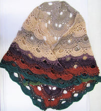 Load image into Gallery viewer, Handcrafted crochet woollen shawls in various colours