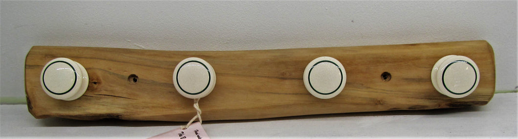Handcrafted beautiful holly wood coat hooks