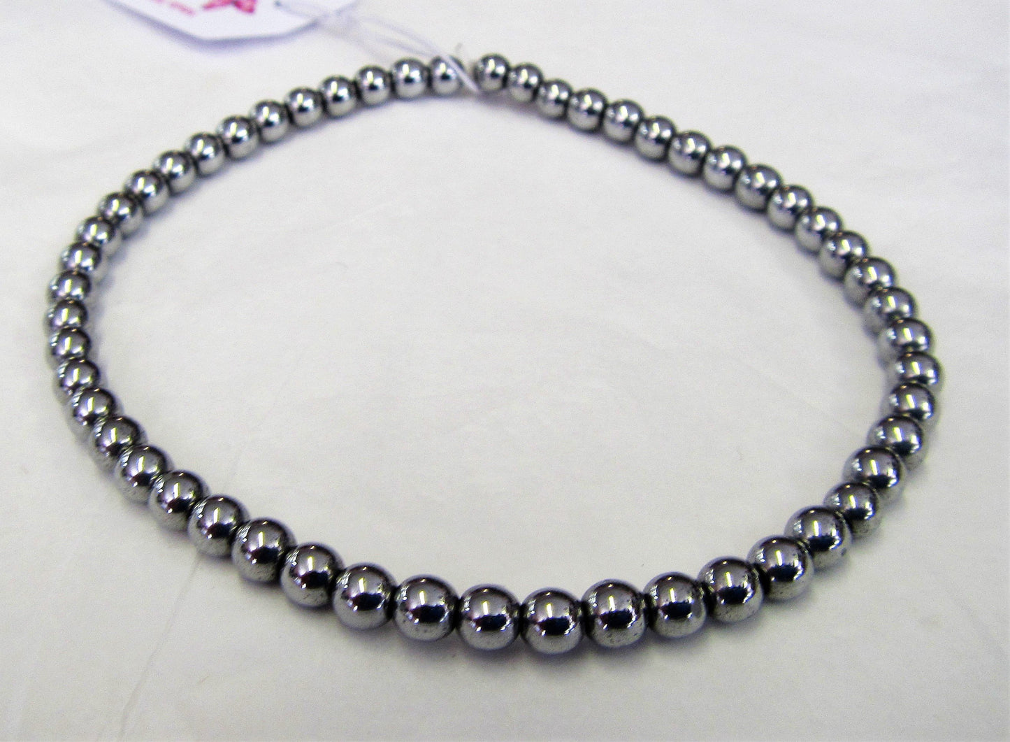 Handcrafted men's Haematite elasticated bracelet