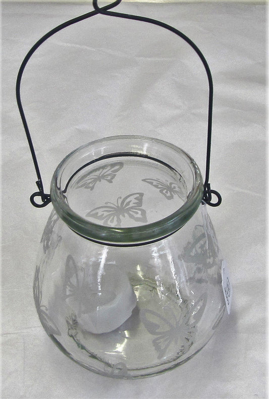 Handcrafted beautiful butterfly tea light holder with battery candle