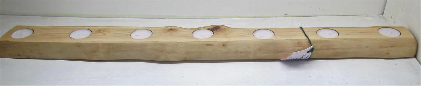 Handcrafted beautiful wood candle holder