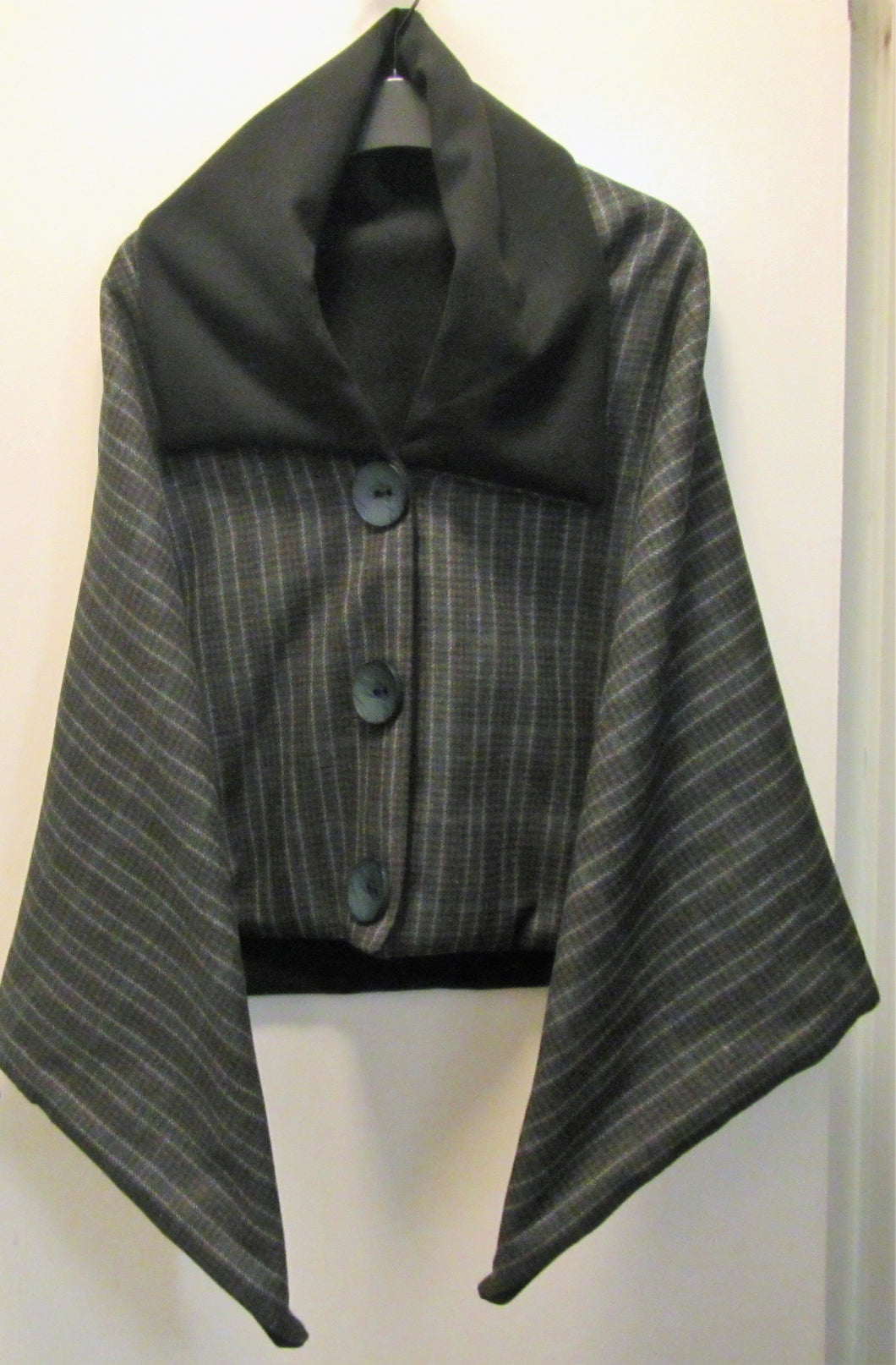 Handcrafted beautiful tweed woman's poncho