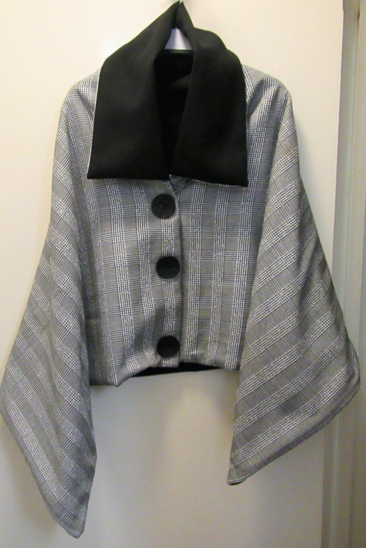 Handcrafted beautiful tweed woman's poncho