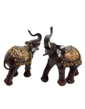 Load image into Gallery viewer, LUCKY HOME IMITATION MAHOGANY ELEPHANT CRAFTS HOME DECORATIONS 2 SET