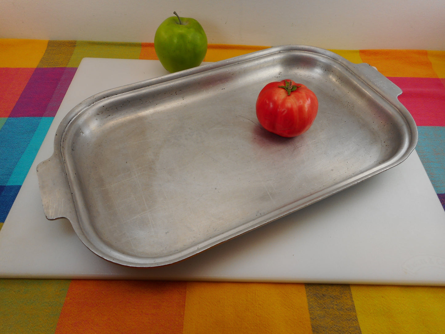 SOLD... Kitchen Craft USA Thick Aluminum Open Roaster Baking Pan - Heavy Duty Vintage Cookware