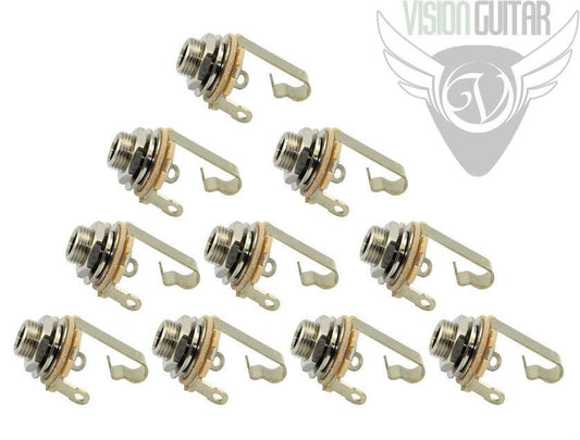 Switchcraft #11 Mono 1/4" INPUT or OUTPUT JACK (Bulk 10 Pack)