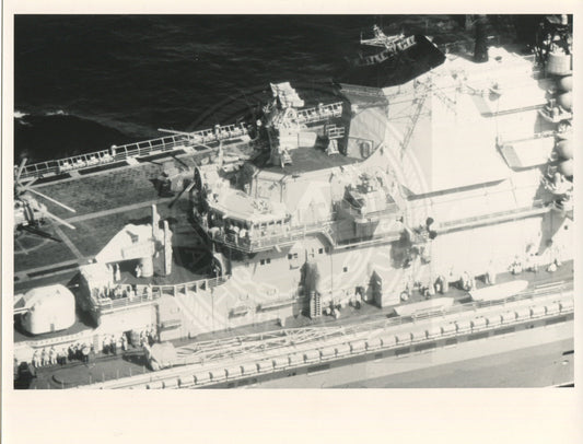 Official U.S. Navy photo of Soviet aircraft carrier Kiev underway.