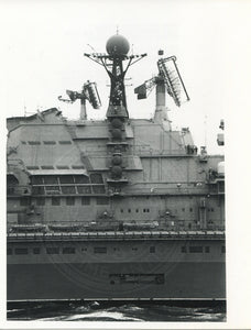 Official U.S. Navy photo of Soviet aircraft carrier Kiev underway.