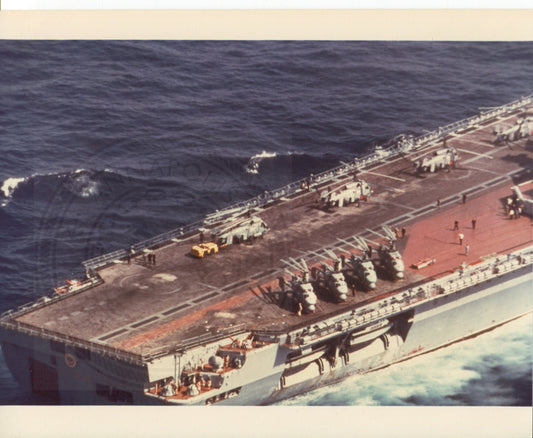 Official U.S. Navy photo of Soviet aircraft carrier Kiev underway.