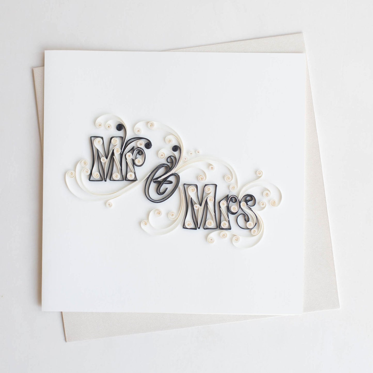 Quilling Card- Hand-Crafted Cards, Mr & Mrs