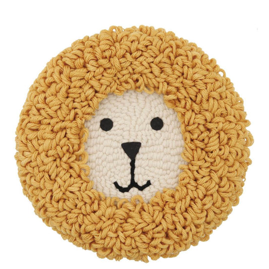 Lion DIY Rug Hooking Punch Needle Embroidery Hand Craft