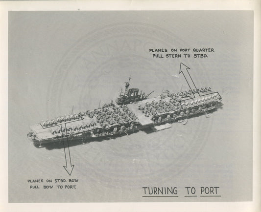 Official Navy Photo of WWII era USS Midway (CV-41) Aircraft Carrier