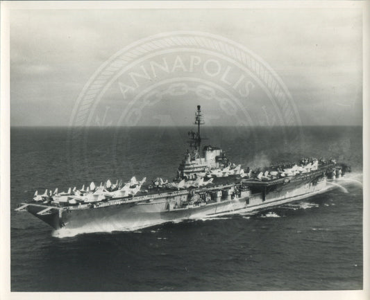 Official Navy Photo of WWII era USS Midway (CV-41) Aircraft Carrier