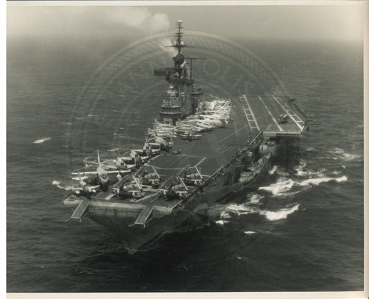 Official Navy Photo of WWII era USS Midway (CV-41) Aircraft Carrier
