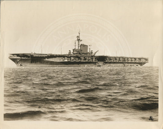Official Navy Photo of WWII era USS Midway (CV-41) Aircraft Carrier