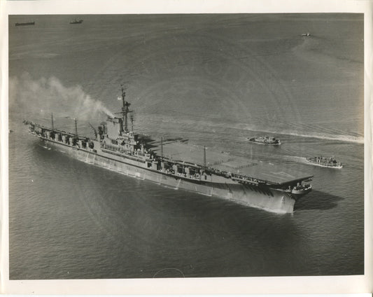 Official Navy Photo of WWII era USS Midway (CV-41) Aircraft Carrier