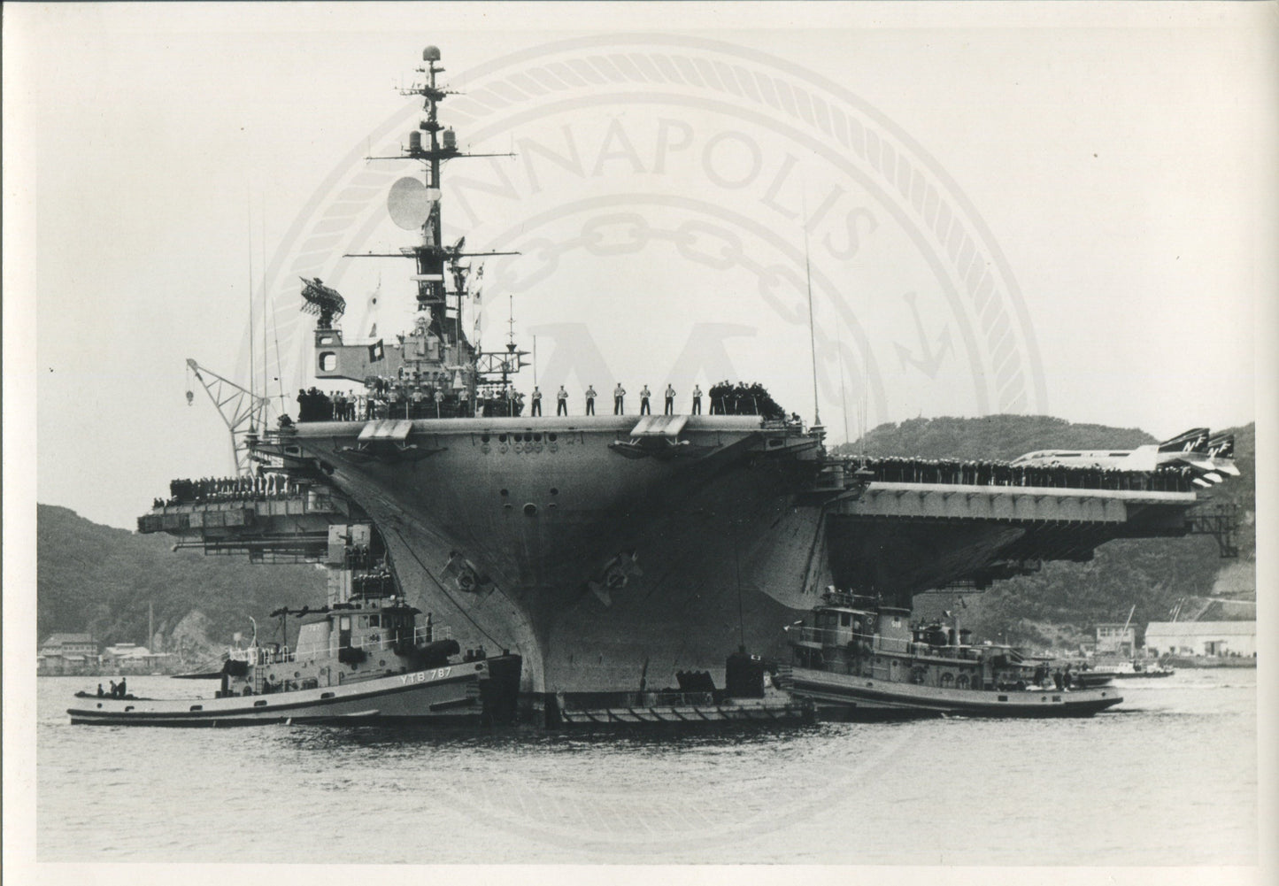 Official Navy Photo of WWII era USS Midway (CV-41) Aircraft Carrier