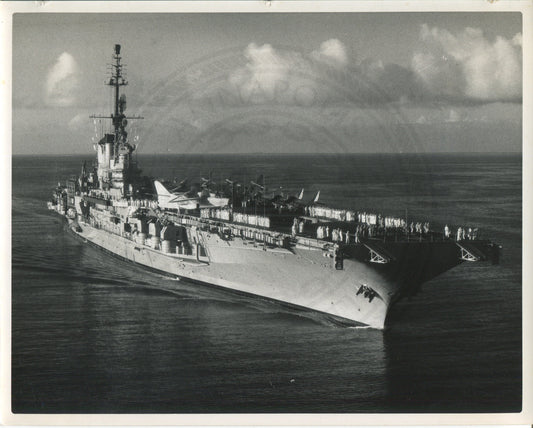 Official Navy Photo of WWII era USS Midway (CV-41) Aircraft Carrier
