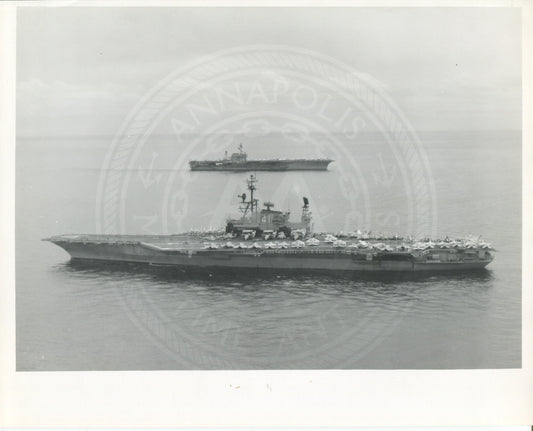 Official Navy Photo of WWII era USS Midway (CV-41) Aircraft Carrier