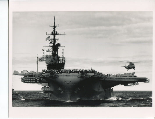Official Navy Photo of WWII era USS Midway (CV-41) Aircraft Carrier