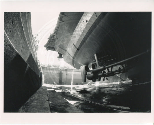 Official Navy Photo of WWII era USS Midway (CV-41) Aircraft Carrier