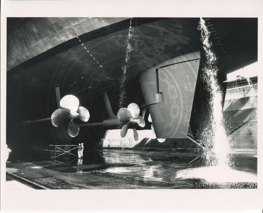 Official Navy Photo of WWII era USS Midway (CV-41) Aircraft Carrier