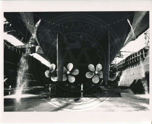 Official Navy Photo of WWII era USS Midway (CV-41) Aircraft Carrier