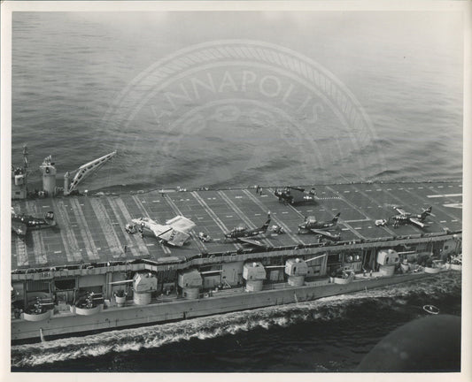 Official Navy Photo of WWII era USS Midway (CV-41) Aircraft Carrier