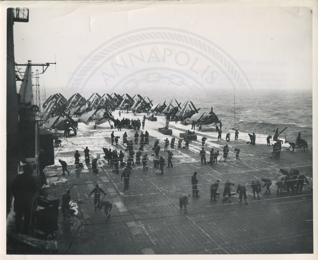 Official Navy Photo of WWII era USS Midway (CV-41) Aircraft Carrier
