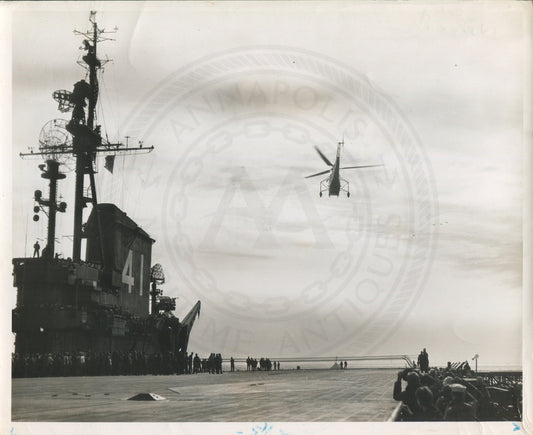 Official Navy Photo of WWII era USS Midway (CV-41) Aircraft Carrier