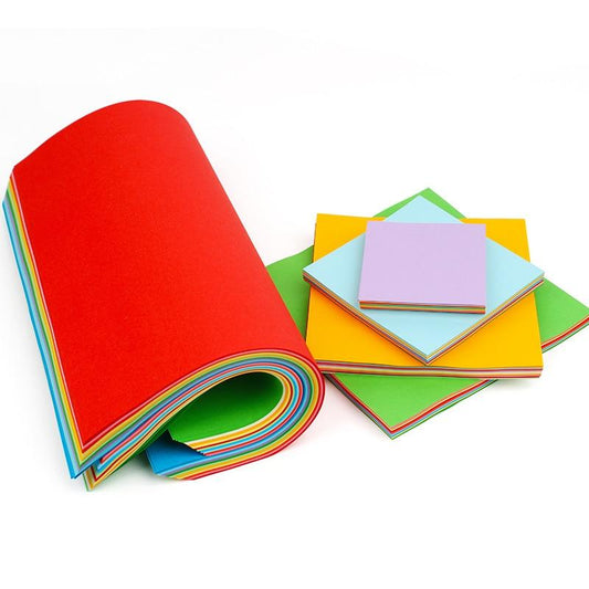 More Size Mixed Colorful 70gsm Origami Paper Double Sided Folding Paper Square Kraft Paper Kids DIY Handmade Paper Craft