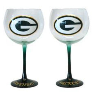 Green Bay Packers NFL Hand Crafted Balloon Wine Glass 20oz