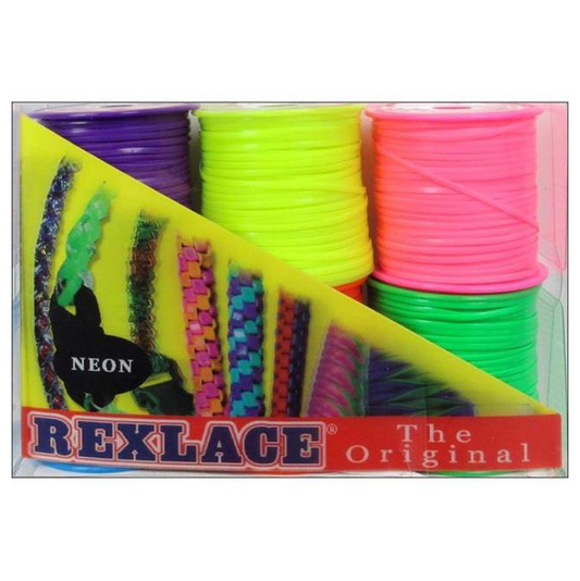 Pepperell Rexlace Lanyard String Plastic Craft Lace 6 Neon Colors