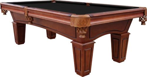 Playcraft St Lawrence 8' Slate Pool Table w/ Leather Drop Pockets